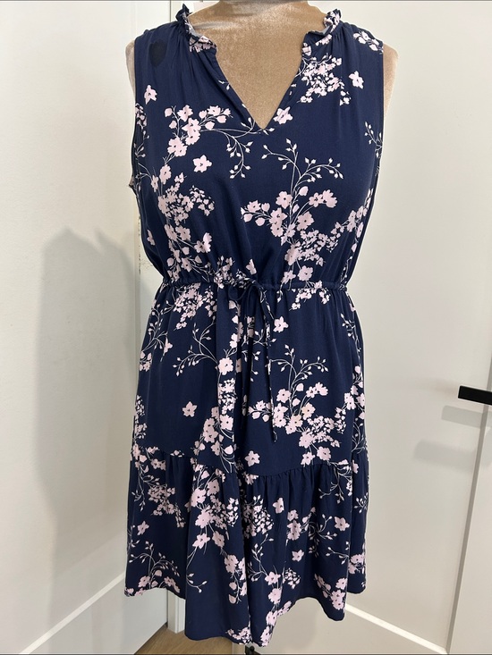 GAP Dresses & Skirts - NWT Gap Floral Boho Crossover tie-belt tank dress | Size Large Petite